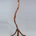 Floor Lamp made of copper and by Rhonda Kap
