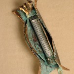 Copper and bronze Jerusalem Mezuzah