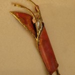 Copper and bronze Shadai Red Mezuzah