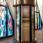 Eternal Flame by Rhonda Kap. Yahrzeit Pillar by Yahrzeittronix.com.