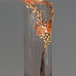 Copper and bronze Grape Bud Vase
