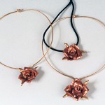 Individually made Rose Pendent.