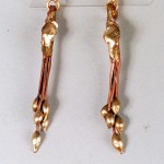 Seed Earings made from Copper and bronze