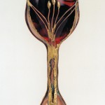 Wine Goblet custom made in copper and bronze.