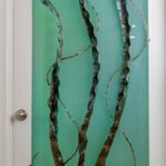 Kelp Door Mounted Sculpture 6' Copper and Bronze